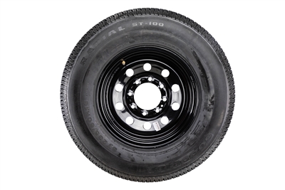 GoodRide 16 10 ply Radial Trailer Tire & Wheel ST 235/80 R16 8 Lug Silver Mod 